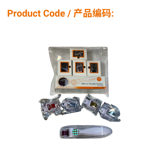Dermkit5 Microneedling Roller Kit with 5 sterile Roller Heads